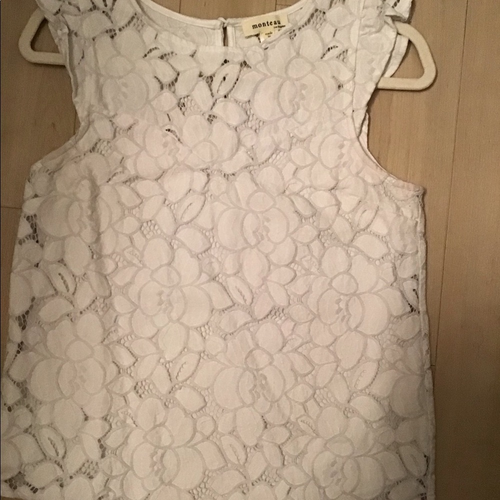 White lace top, size M